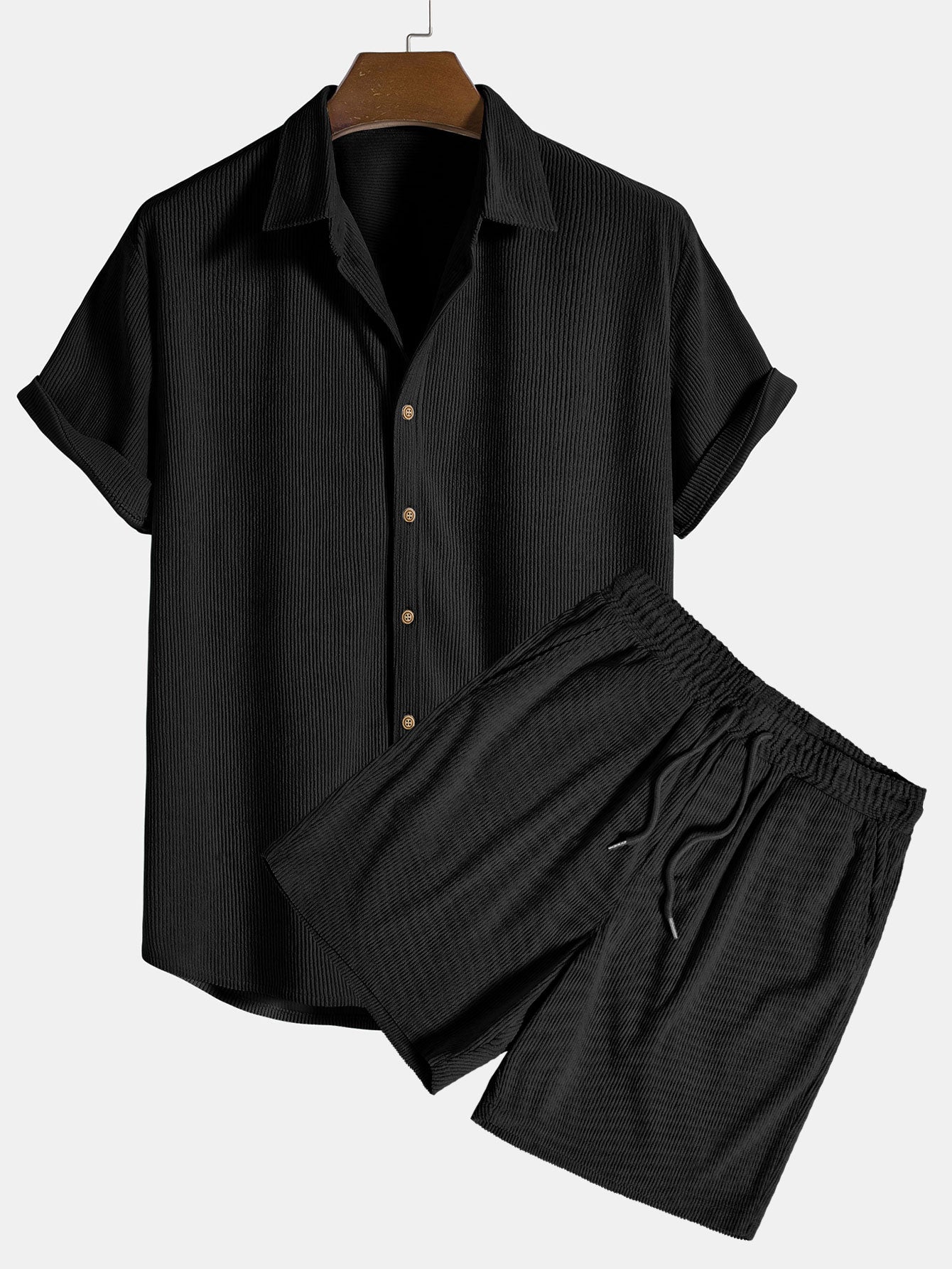 Azrael – Ansamblu Pantalon Canelat Bărbați