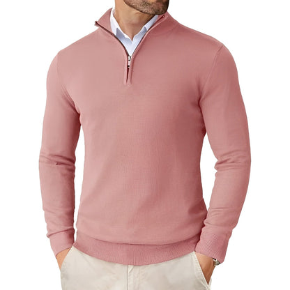 Frank - Pulover modern, lejer, cu fermoar pentru bărbați