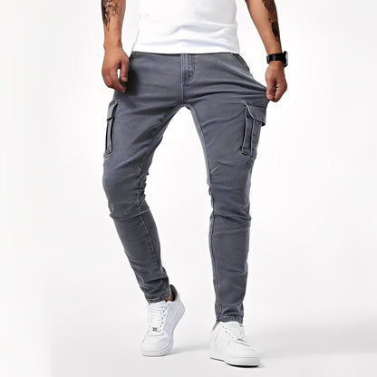 Franck - Pantalon cargo stretch pentru bărbați, confortabil