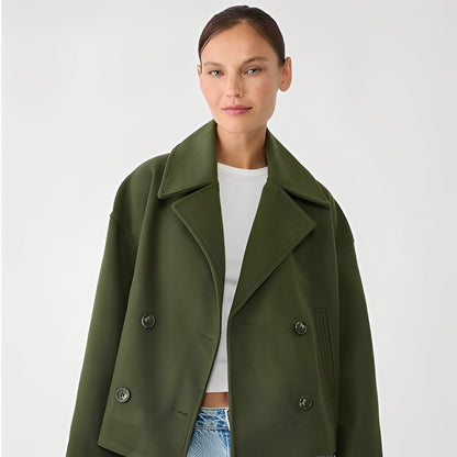 Abegail - Jachetă scurtă, simplă și casual pentru femei