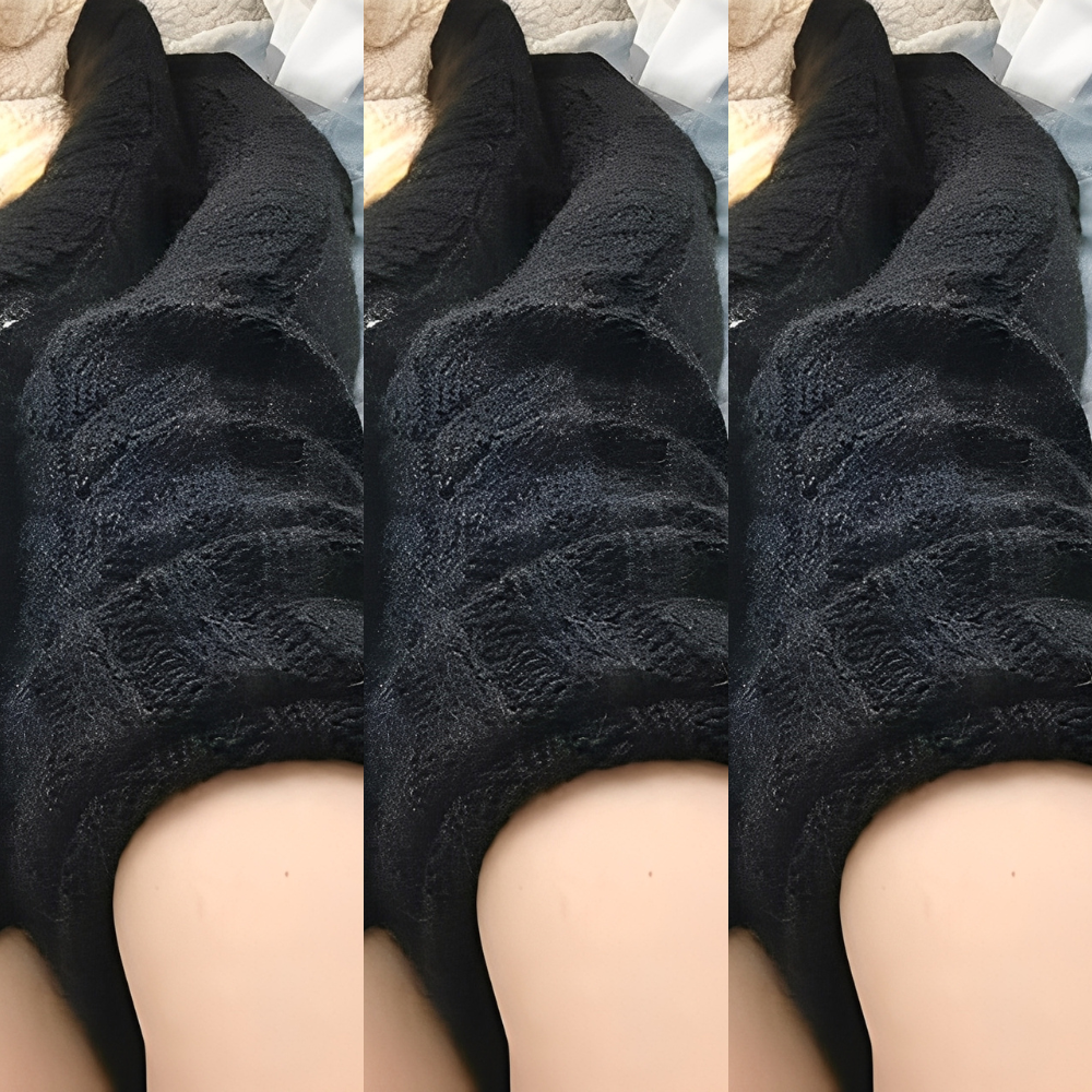 Hailee - Șosete tricotate, călduroase, peste genunchi pentru femei