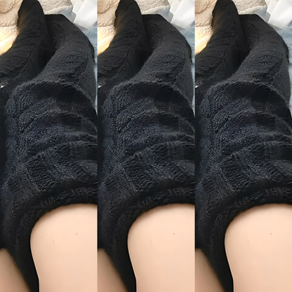 Hailee - Șosete tricotate, călduroase, peste genunchi pentru femei
