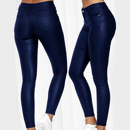 Dina – Pantaloni din piele elastică