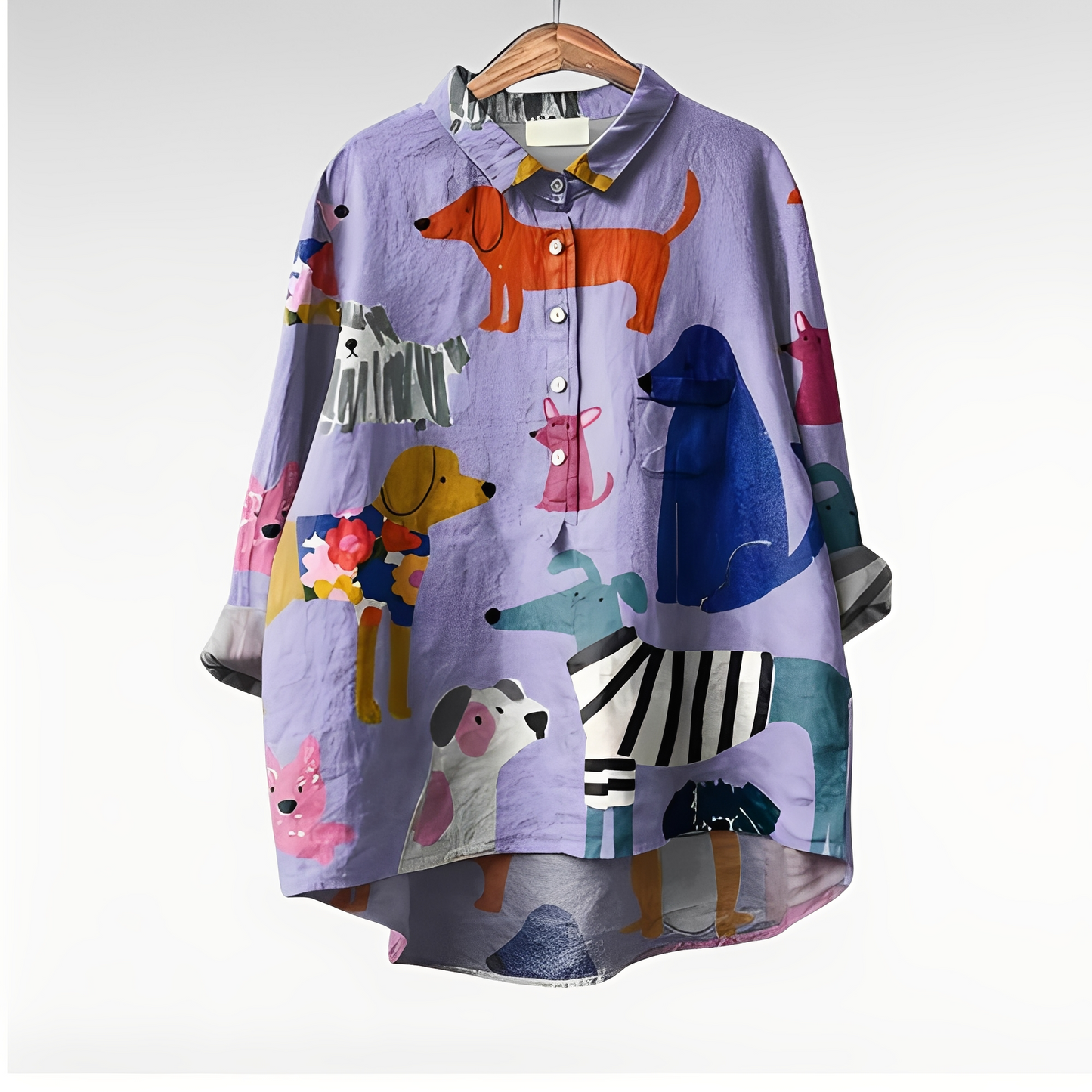 Eyden - Cămașă artistică pentru femei cu mâneci lungi