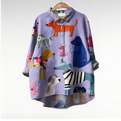 Eyden - Cămașă artistică pentru femei cu mâneci lungi