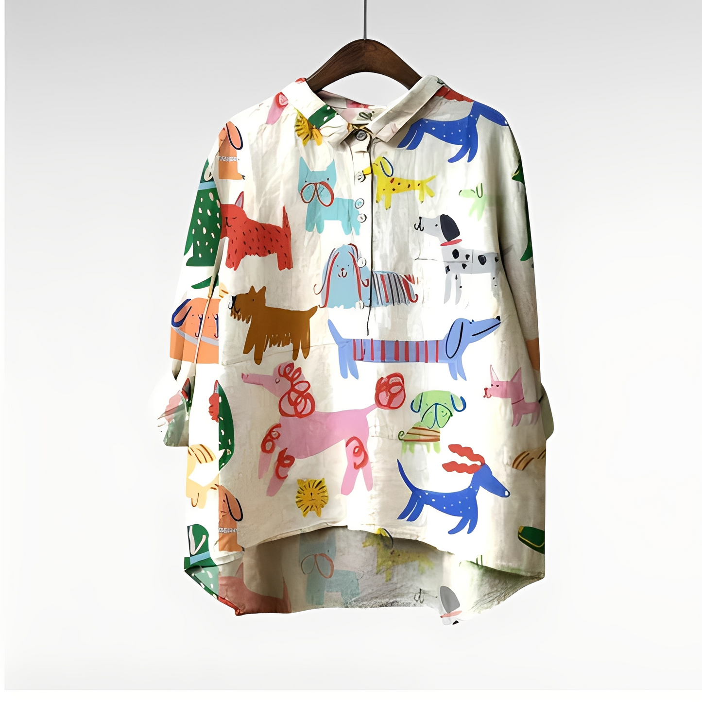 Eyden - Cămașă artistică pentru femei cu mâneci lungi