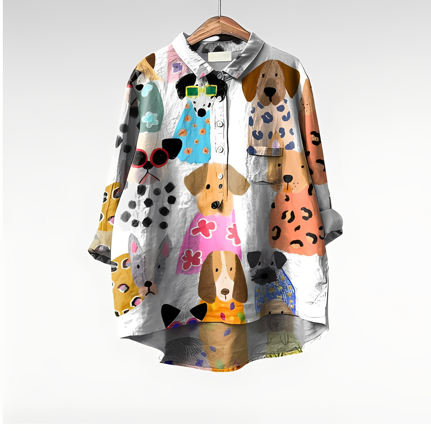 Eyden - Cămașă artistică pentru femei cu mâneci lungi