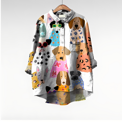 Eyden - Cămașă artistică pentru femei cu mâneci lungi