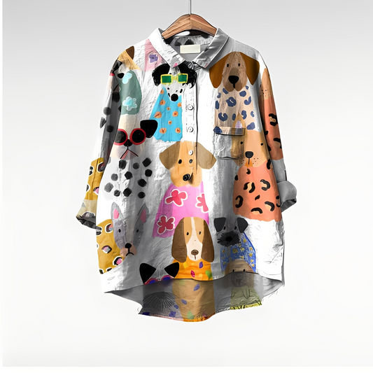 Eyden - Cămașă artistică pentru femei cu mâneci lungi