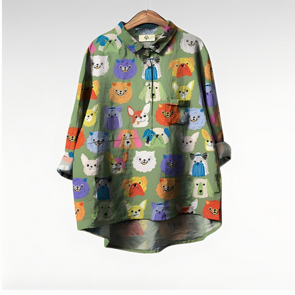 Eyden - Cămașă artistică pentru femei cu mâneci lungi