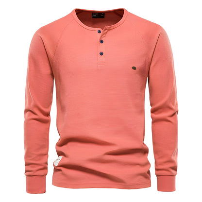 Joachim - Cămașă pentru bărbați cu mâneci lungi din material texturat