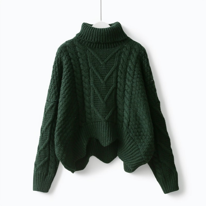 Catrina - Pulover lejer și călduros, cu guler înalt, din tricot pentru femei