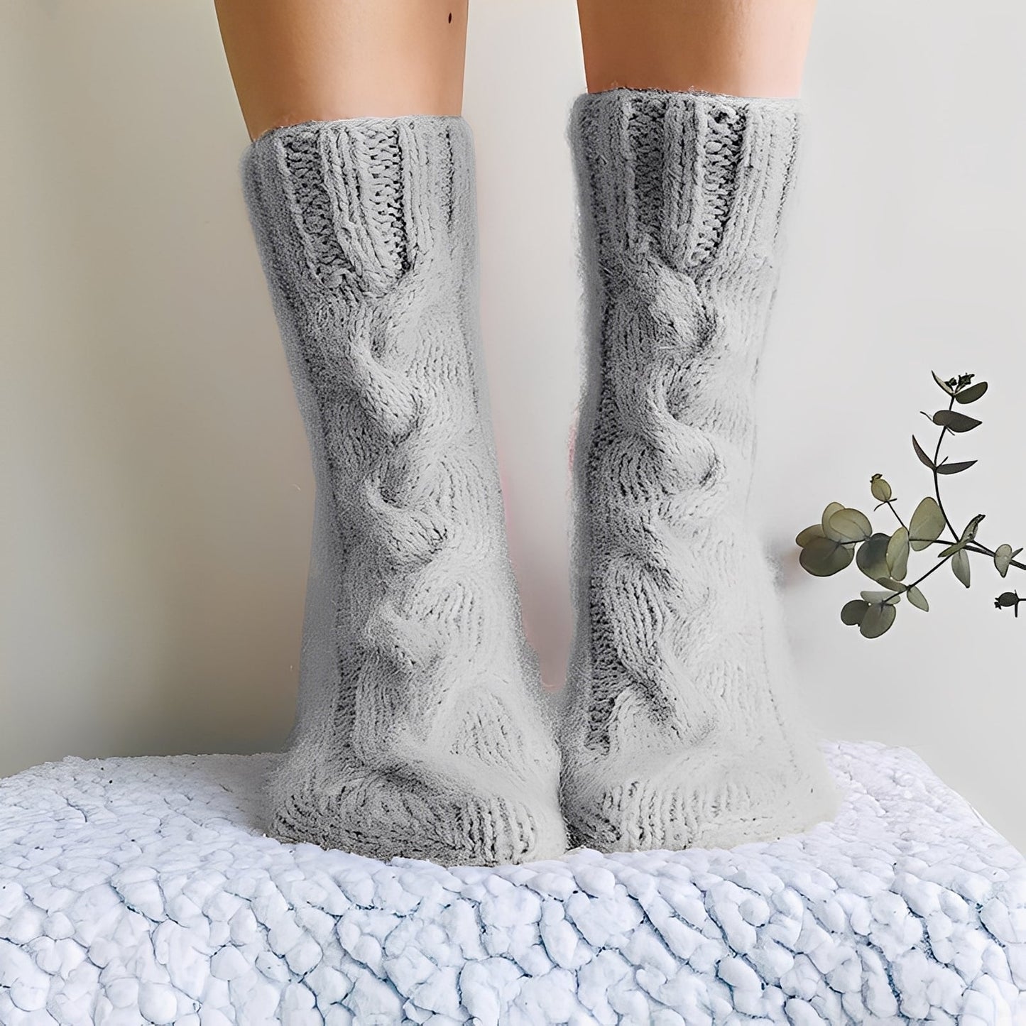 Dorothy - Șosete călduroase din lână tricotată pentru femei