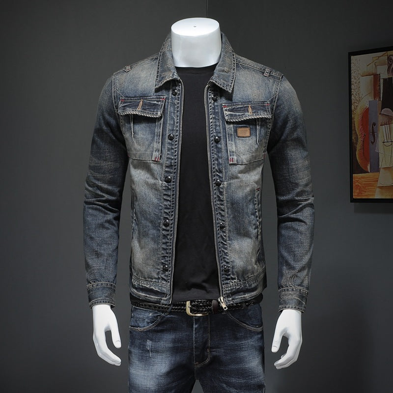 Lennon - Jachetă clasică din denim lejer pentru bărbați