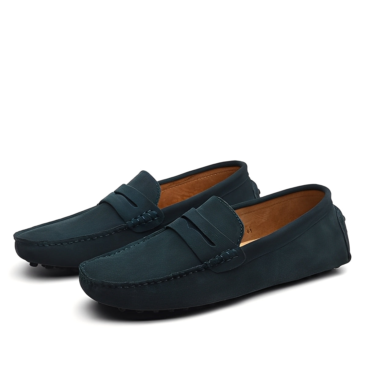 Joshua - Mocasini eleganți din piele întoarsă pentru bărbați
