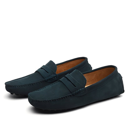 Joshua - Mocasini eleganți din piele întoarsă pentru bărbați