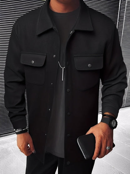 Clinton - Jachetă modernă pentru bărbați cu revere și buzunare