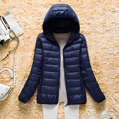 Lyndsay - Geacă slim casual de puf pentru femei