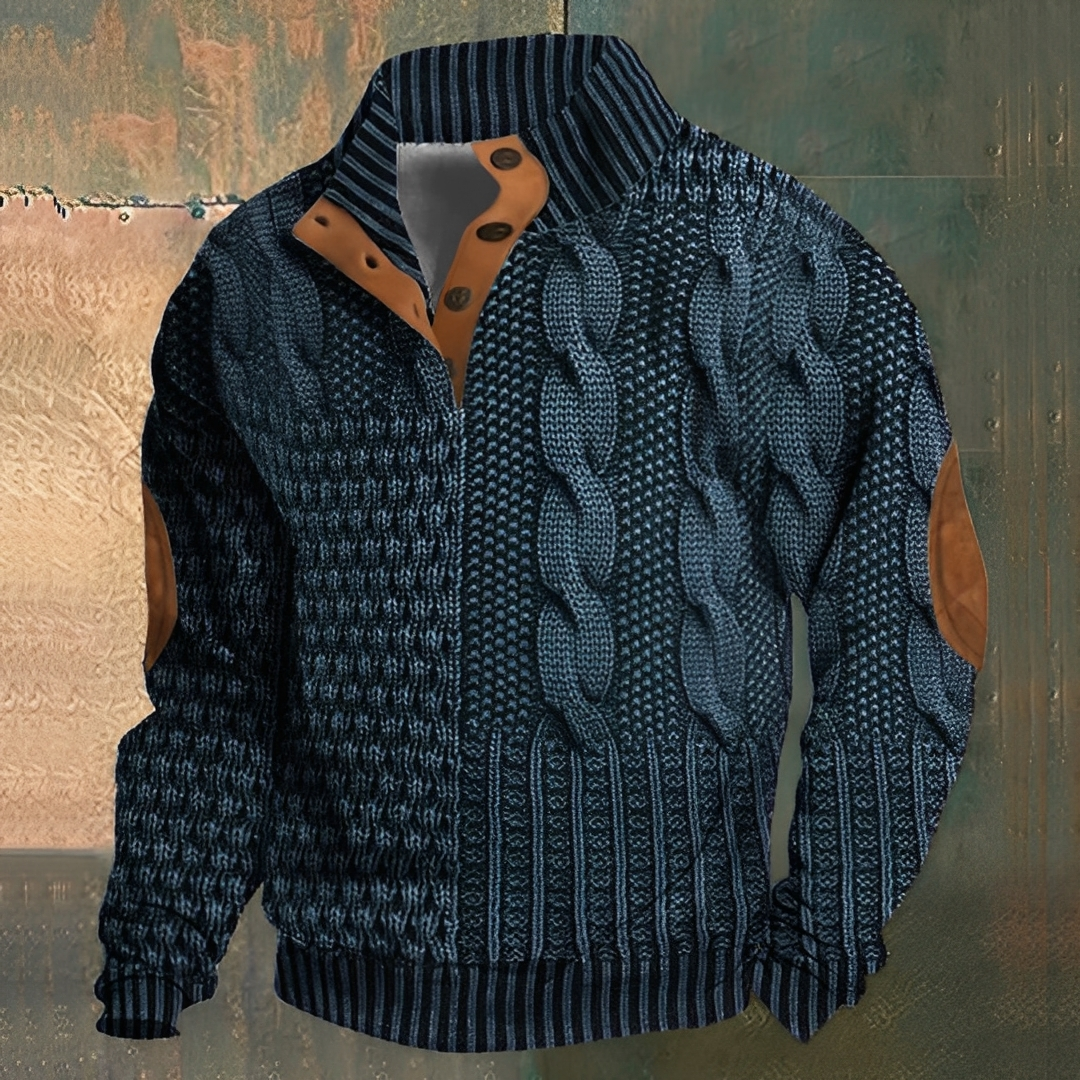 Nazaire - Pulover bărbați cu model 3D imprimat