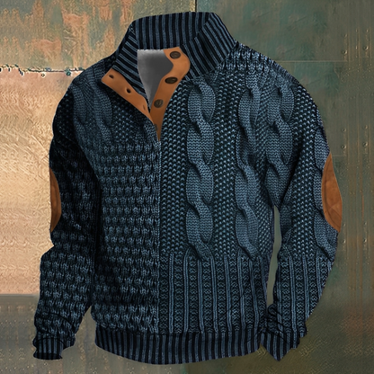 Nazaire - Pulover bărbați cu model 3D imprimat