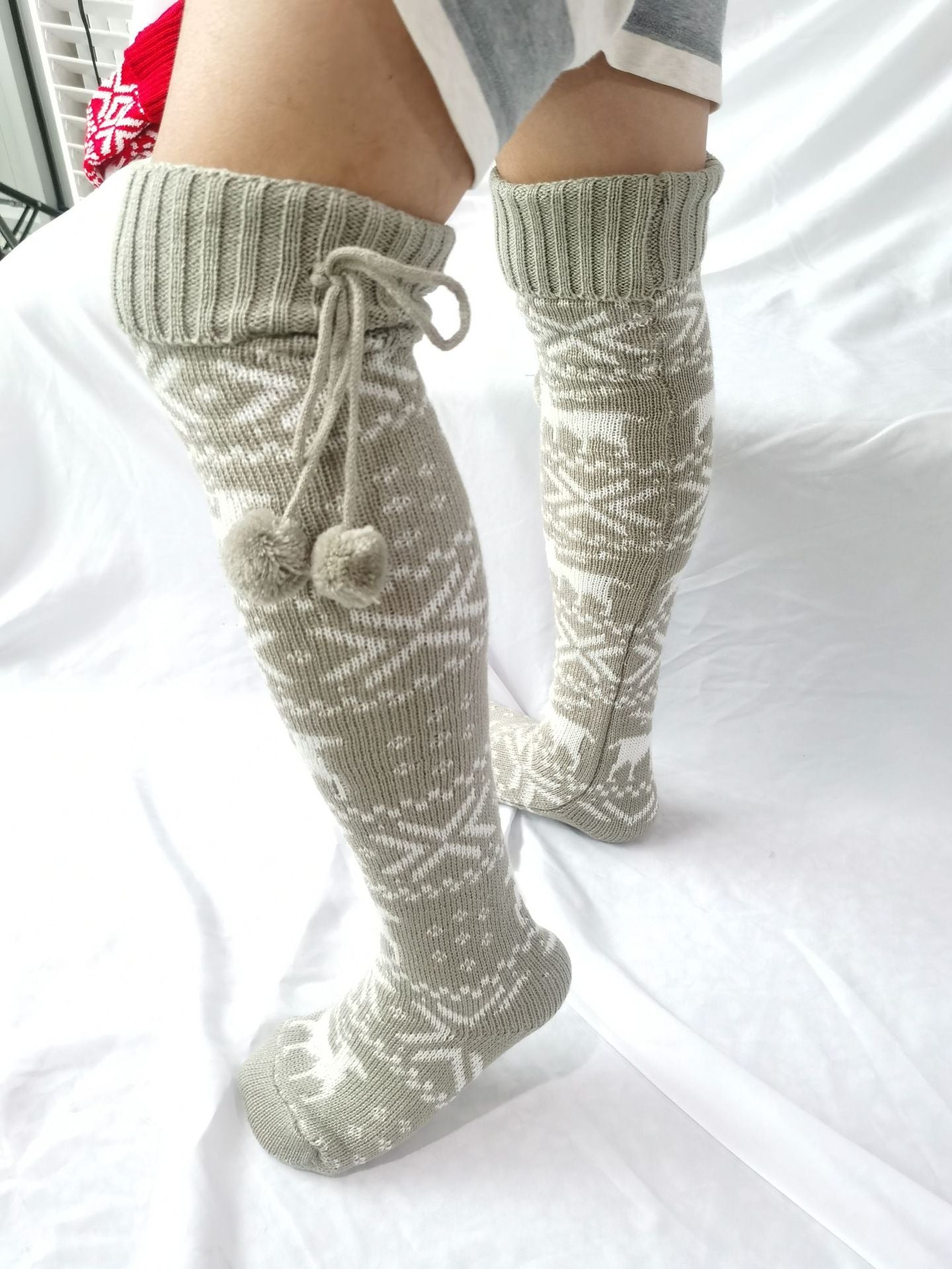 Gabrielle - Ciorapi de Crăciun comozi și eleganți pentru femei