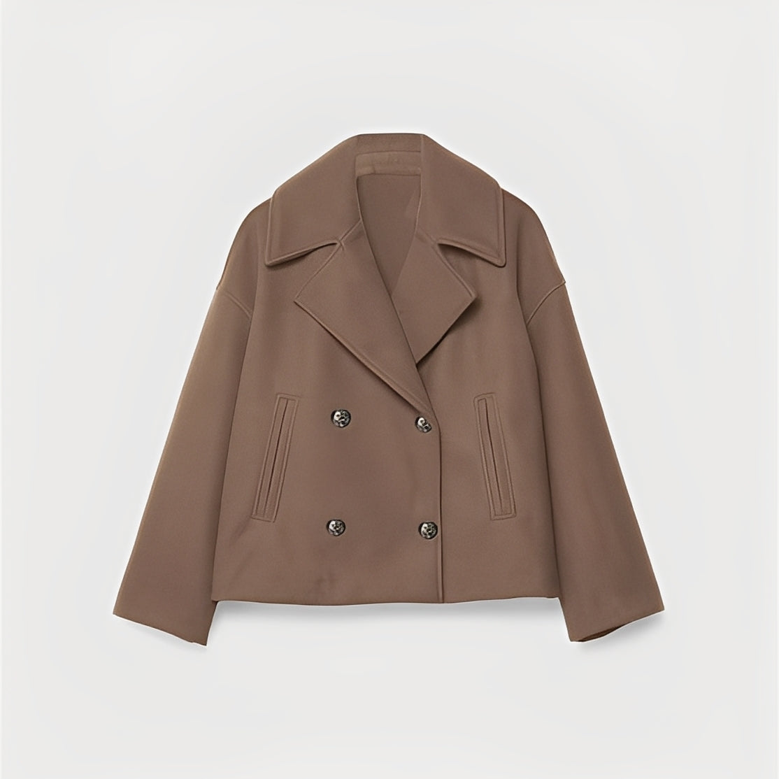 Abegail - Jachetă scurtă, simplă și casual pentru femei