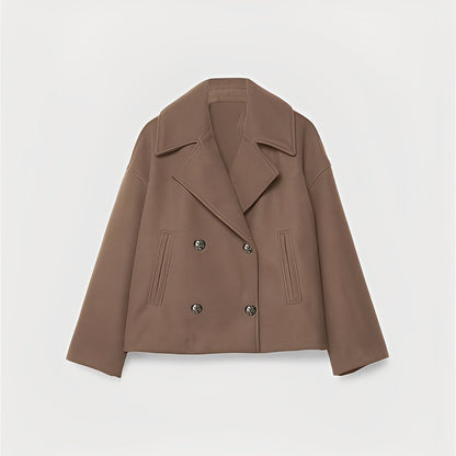 Abegail - Jachetă scurtă, simplă și casual pentru femei