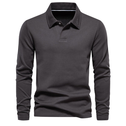 Elvin - Cămașă polo casual și formal cu mâneci lungi pentru bărbați