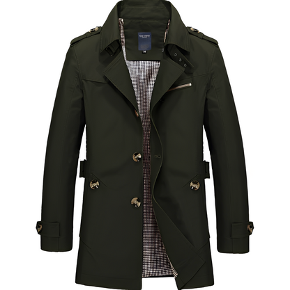 Kolton - Elegant Windbreaker-Trenchcoat pentru bărbați