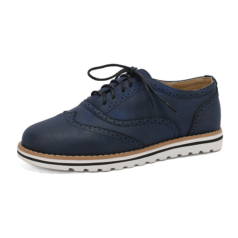 Gemma - Pantofi Derby casual din piele întoarsă pentru femei