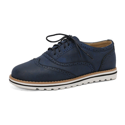 Gemma - Pantofi Derby casual din piele întoarsă pentru femei