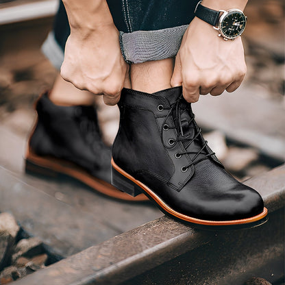 Chester - Ghete de piele Retro-Martin pentru bărbați