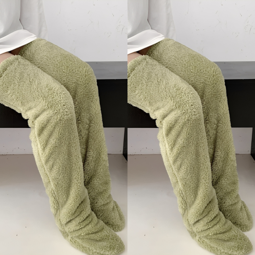 Camellia - Șosete de iarnă călduroase, până la genunchi, pentru femei