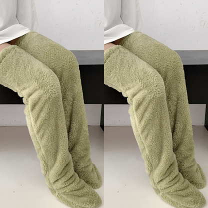 Camellia - Șosete de iarnă călduroase, până la genunchi, pentru femei