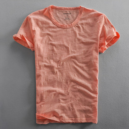 Samuel - Tricou clasic pentru bărbați, cu efect spălat