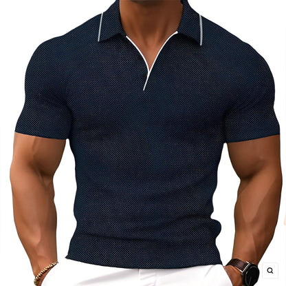 Florence - Tricou polo comod cu nasturi pentru bărbați