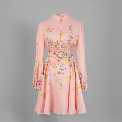 Debra - Rochie mini elegantă cu nasturi pentru femei