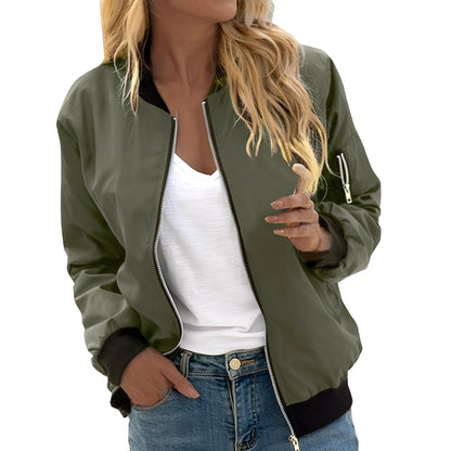 Shirlee - Jachetă bomber comodă, de inspirație retro, pentru femei