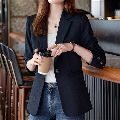 Claudia - Sacou elegant cu imprimeu în carouri pentru femei