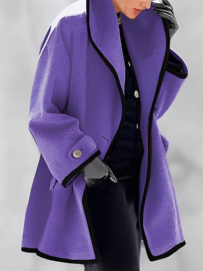 Mikayla - Palton călduros din lână cu glugă pentru femei