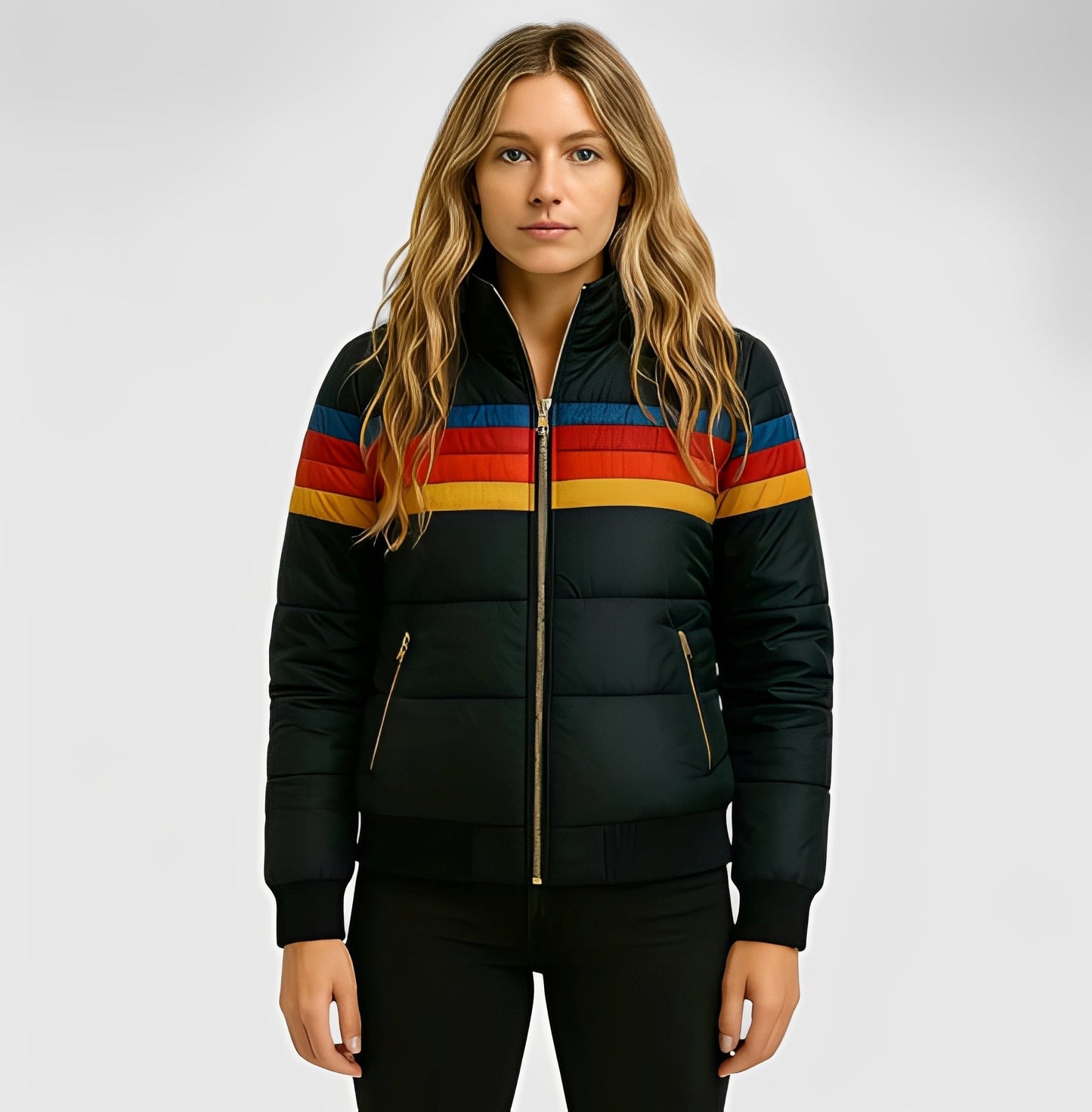 Hesterr - Mantou pentru dame cu glugă din blană