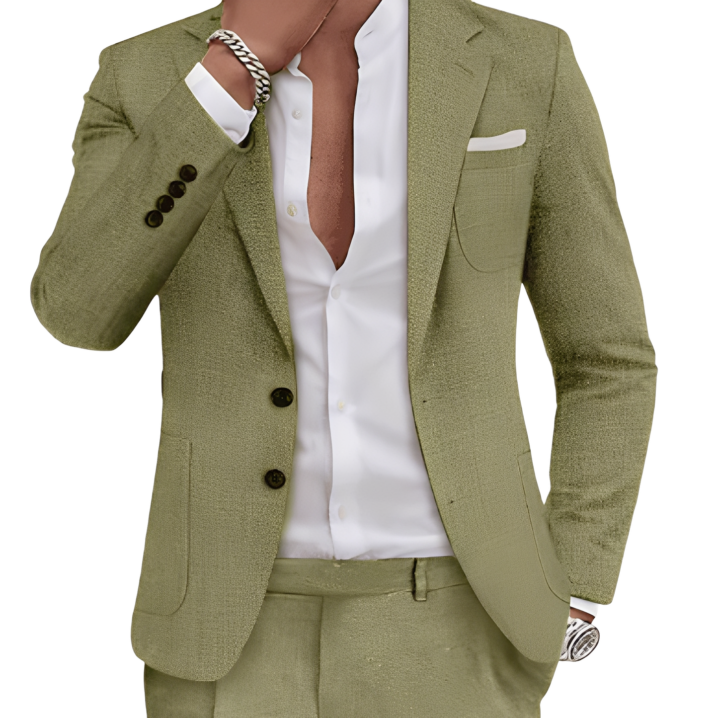 Clinton - Costum Elegant cu Buzunare pentru Bărbați