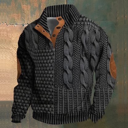 Nazaire - Pulover bărbați cu model 3D imprimat