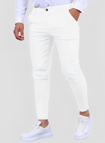 Reynard - Pantaloni pentru bărbați, skinny, formali și flexibili