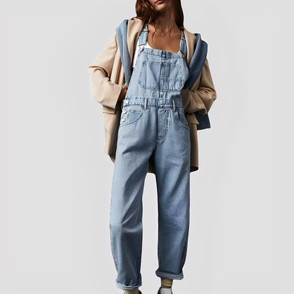 Mildred - Salopetă clasică și confortabilă din denim pentru femei