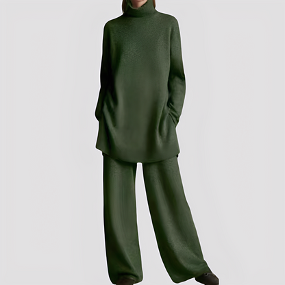 Jessica - Costum lounge elegant cu guler înalt pentru femei