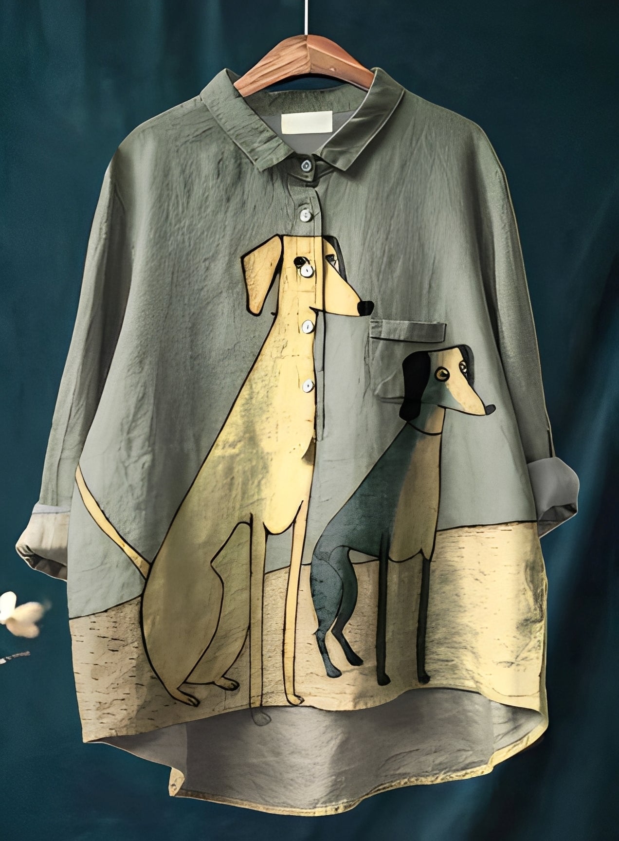 Eyden - Cămașă artistică pentru femei cu mâneci lungi