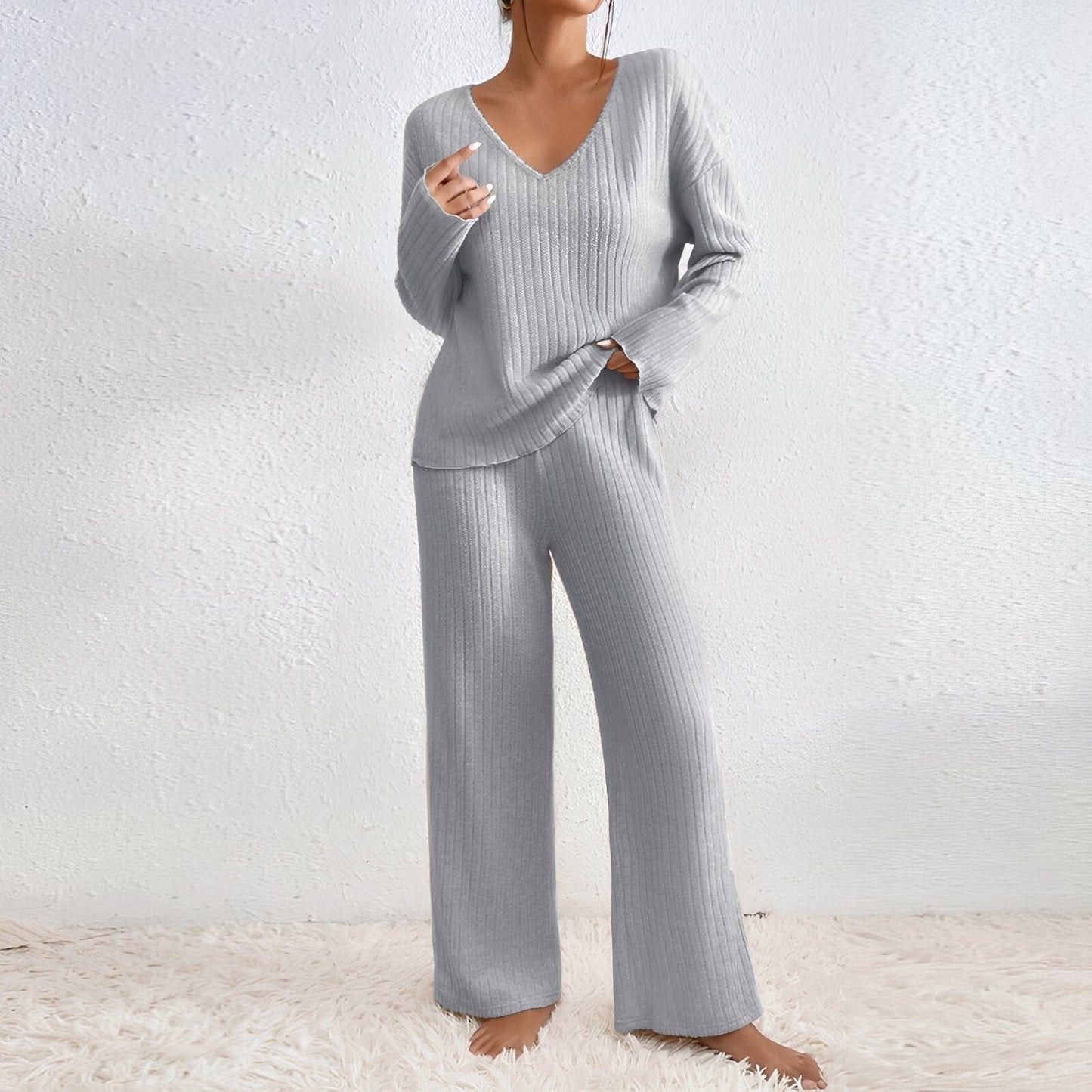 Michele - Set casual, din tricot, două piese, pentru femei