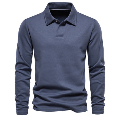 Elvin - Cămașă polo casual și formal cu mâneci lungi pentru bărbați