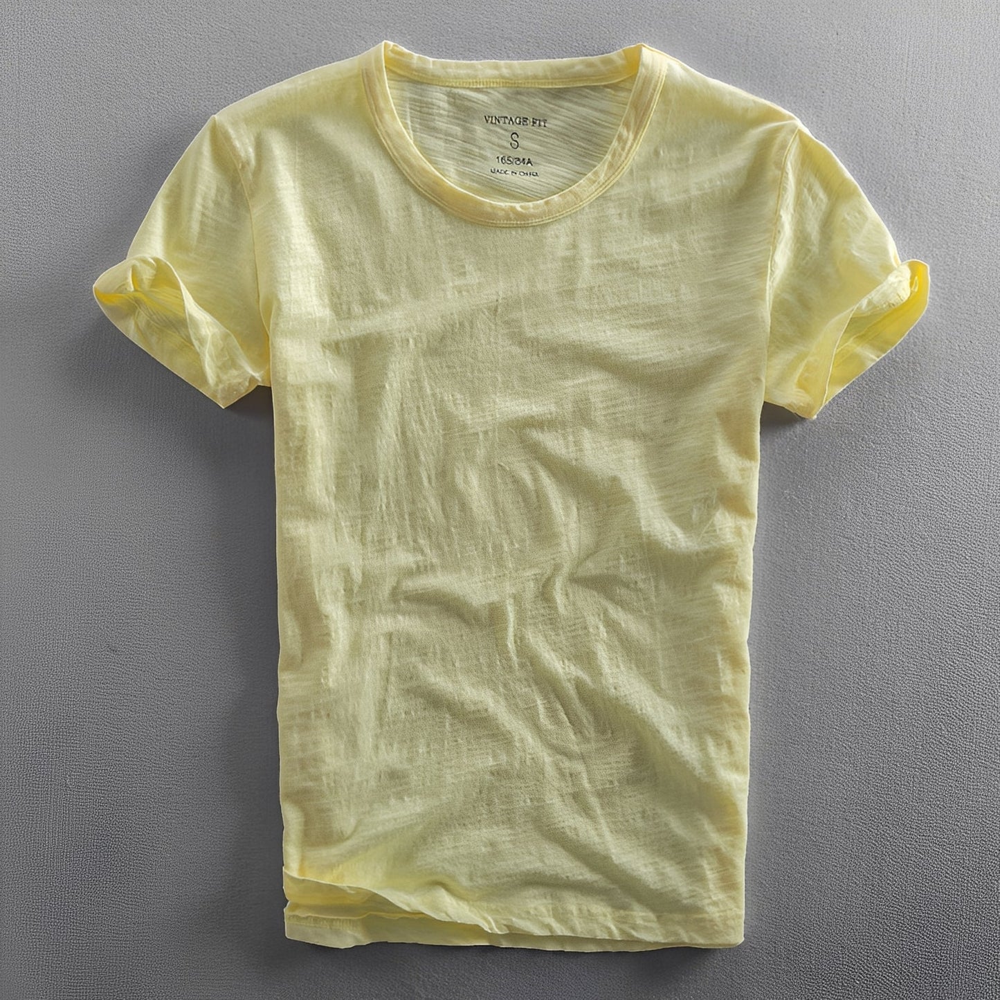 Samuel - Tricou clasic pentru bărbați, cu efect spălat